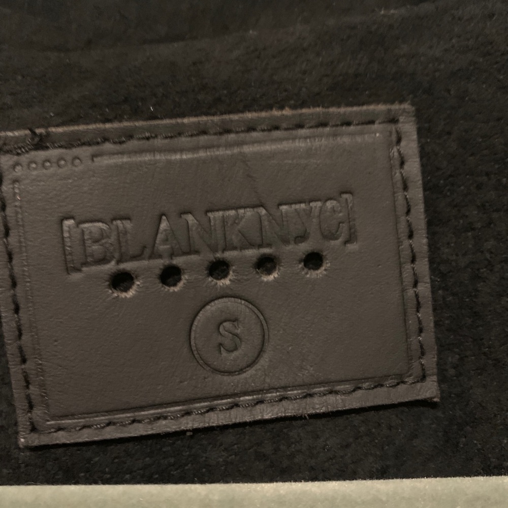 Blank NYC Suede Luxury No Limit Motorcycle "Moto" Style Jacket Black Studded S - Picture 5 of 16